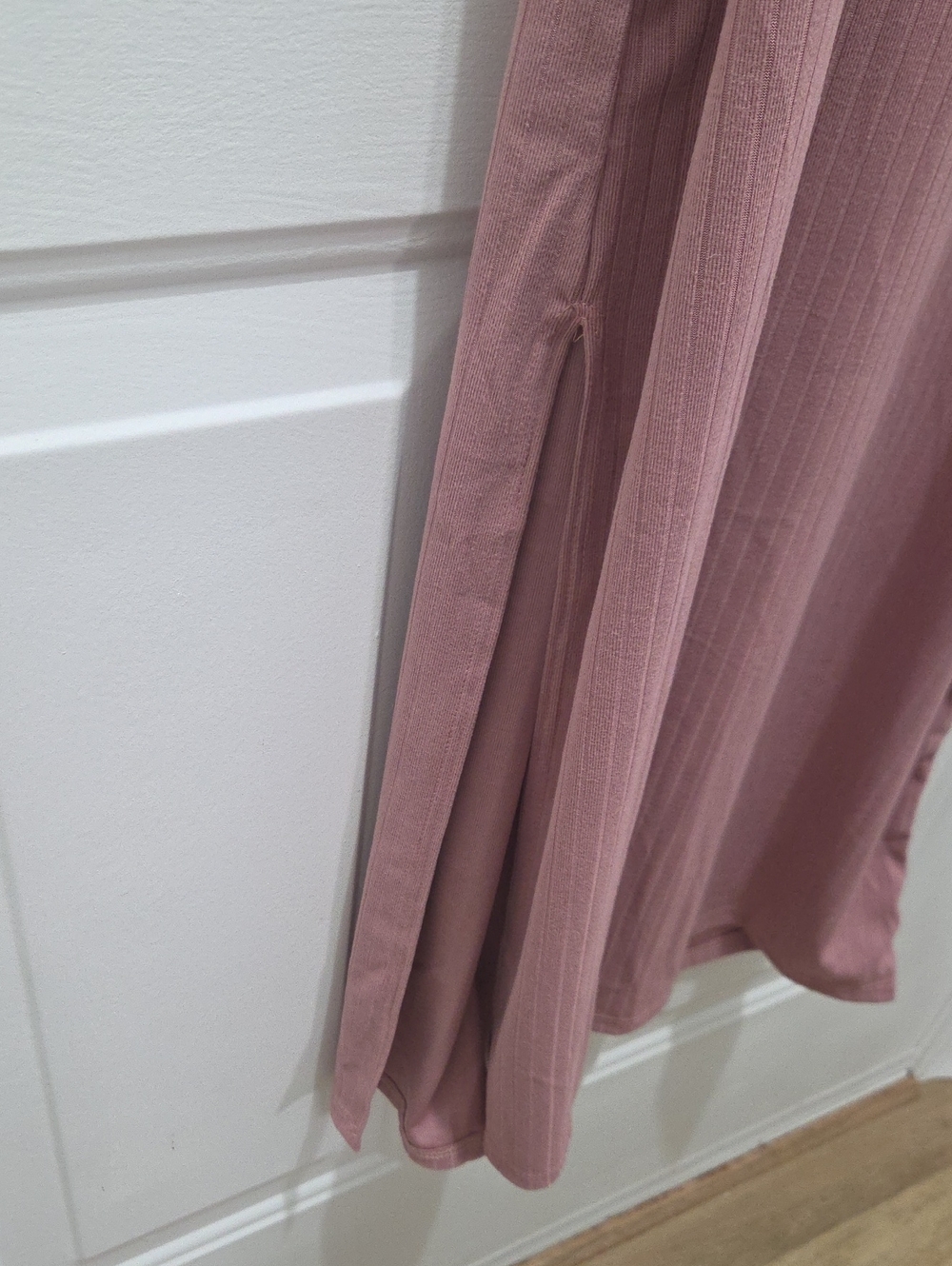 mts Dusty Rose Maxi Dress with Square Neckline & Puff Sleeves L - Picture 5 of 5